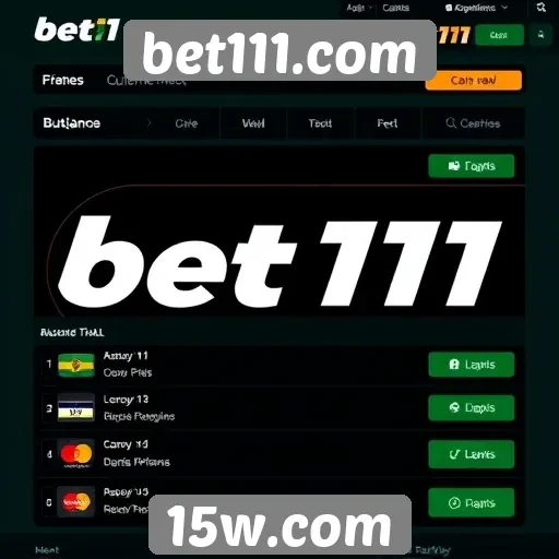 Opções de pagamento disponíveis no site bet111.com